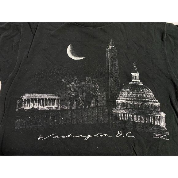 1992 Vintage Washington DC T-Shirt Size XL Double-Sided Single Stitch 22x26 - Picture 11 of 12